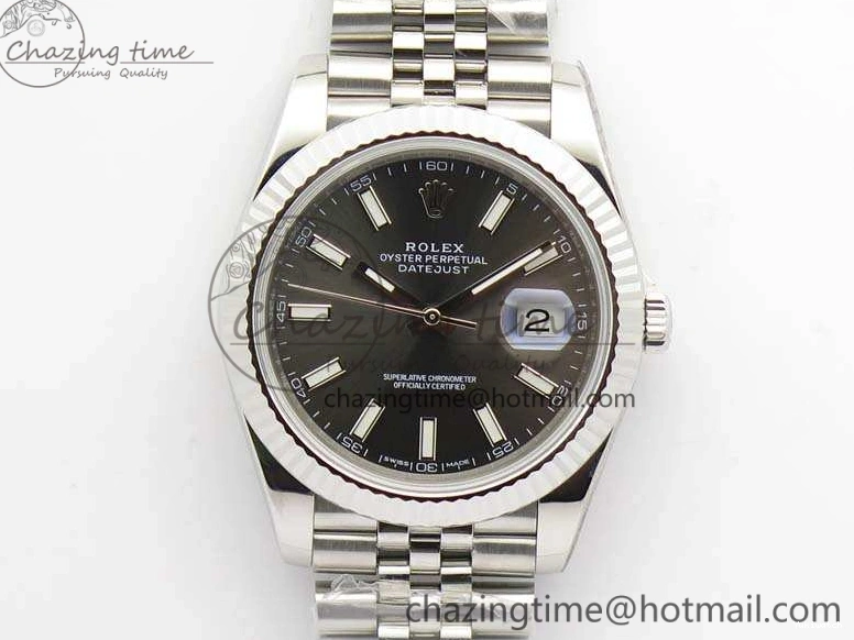 A3235 Bracelet Jubilee 228238 1:1 Stick Noob DateJust SS On Edition Gray Markers Dial Best 0304